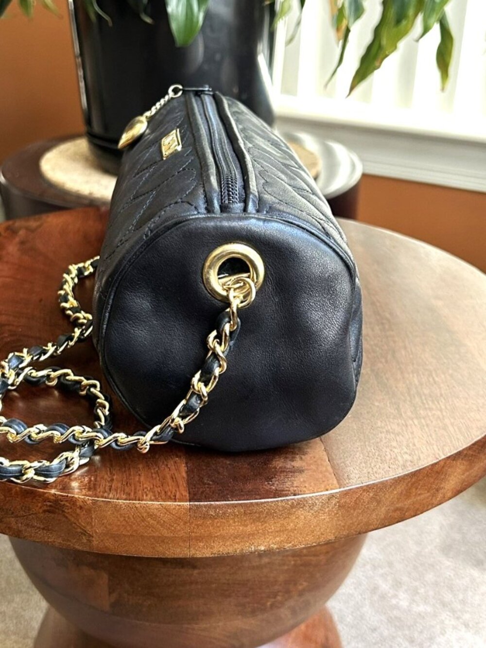 MOSCHINO Heart Barrel Shoulder Bag, Black - Picture 5 of 10